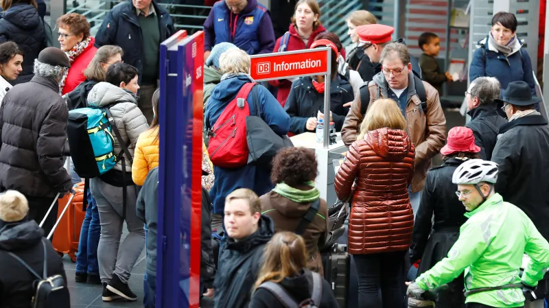 Chaos na hlavním nádraží v Berlíně