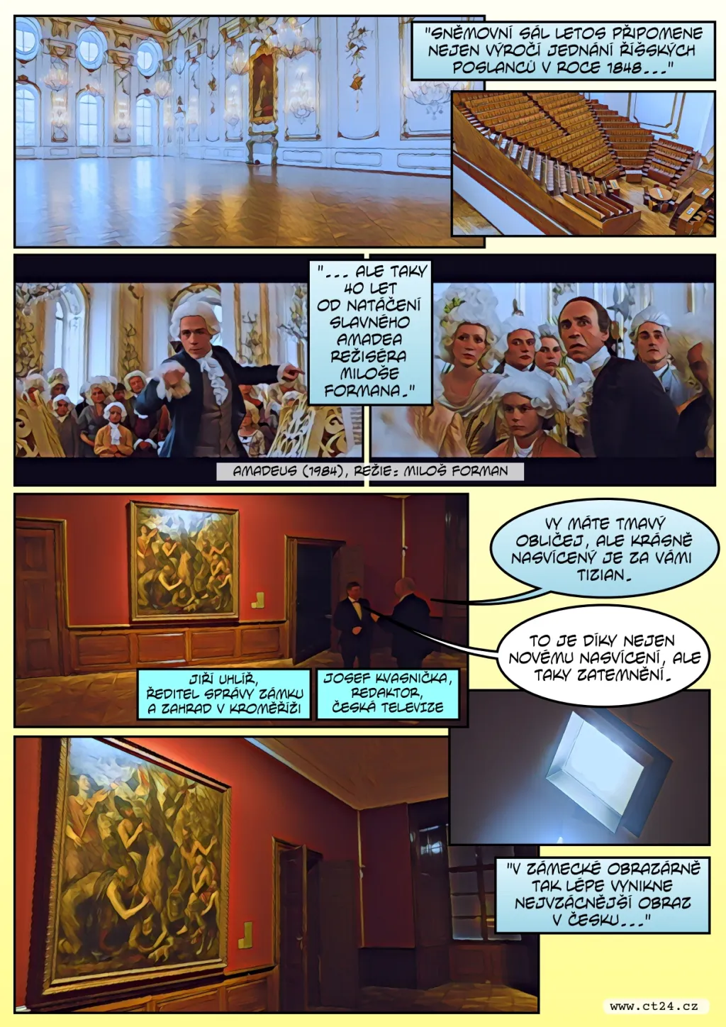 Zámek v Kroměříži prošel rekonstrukcí. Restaurátoři zachránili 175 let starou výzdobu