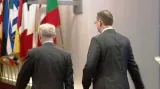 Petr Nečas a Herman Van Rompuy