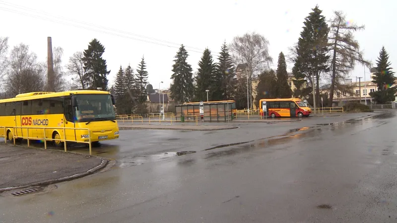 Autobusové nádraží v Broumově
