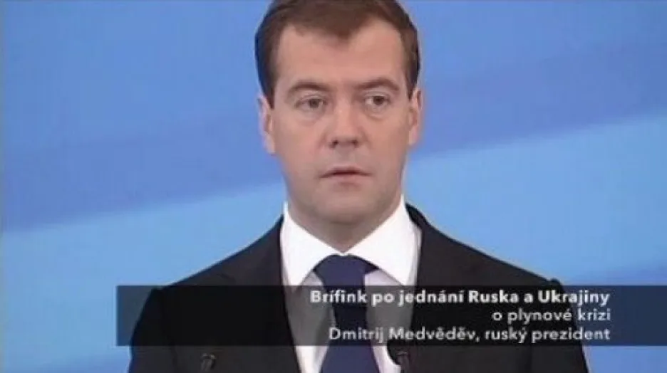 Brífink ruského prezidenta k dodávkám plynu
