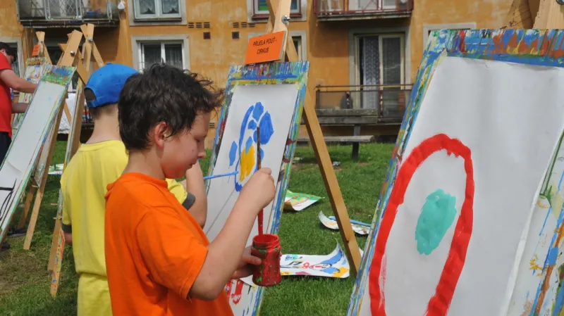 Chebské dvorky - dílny - archivní fotografie