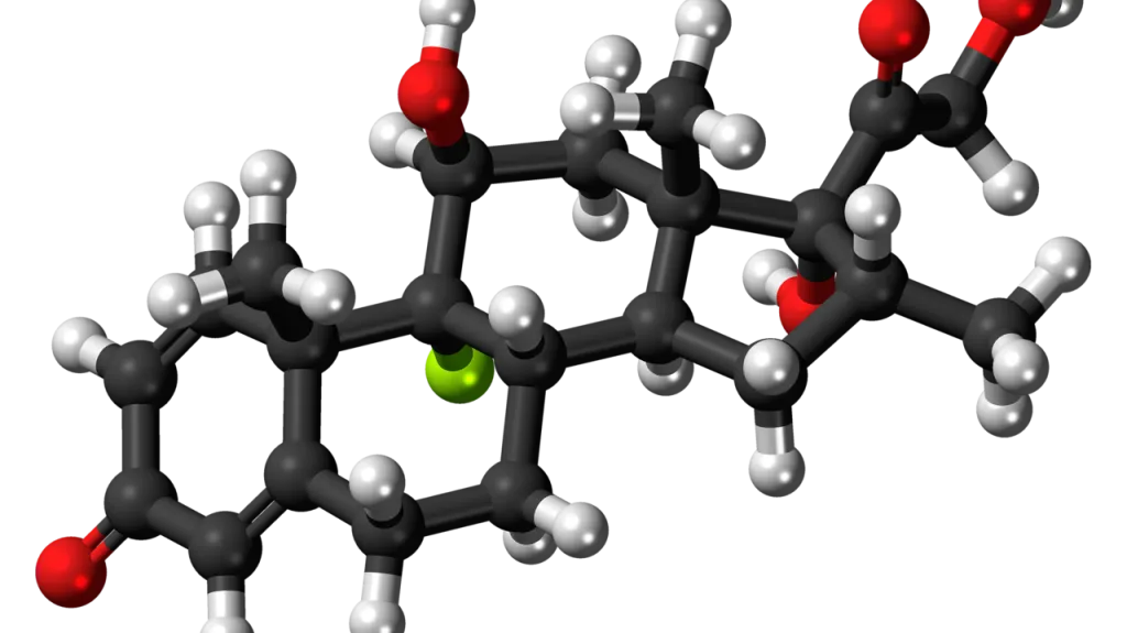 Molekula dexametazonu