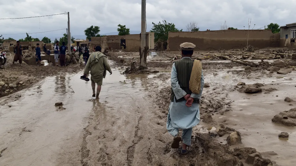 Následky přívalových dešťů v Afghánistánu