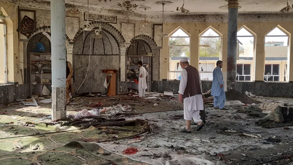 Mešita po výbuchu