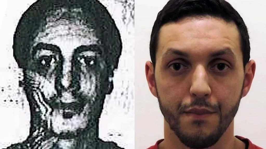 Najim Laachraoui (vlevo) a Mohamed Abrini (vpravo)