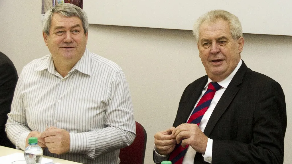 Vojtěch Filip a Miloš Zeman