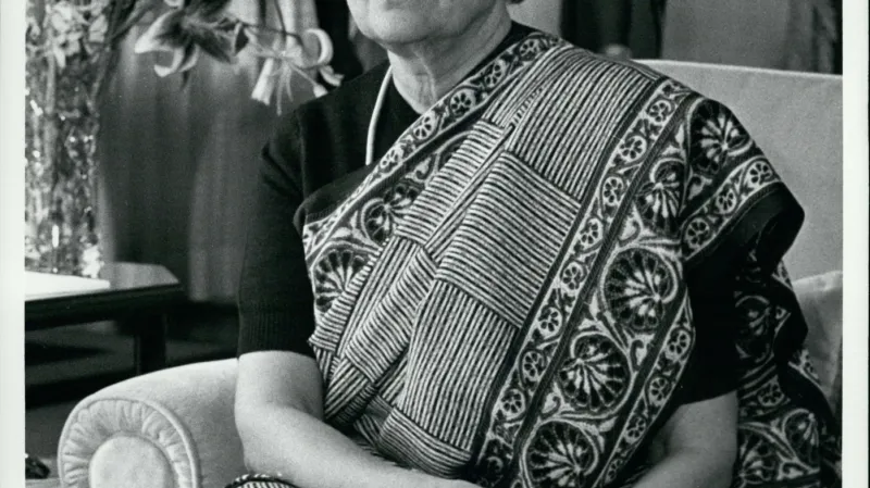 Premiérka Indie Indira Gándhíová (1966-1977, 1980-1984)