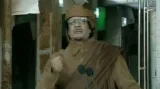 Část televizního projevu Muammara Kaddáfího