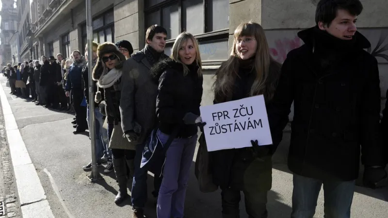Protesty studentů plzeňských práv