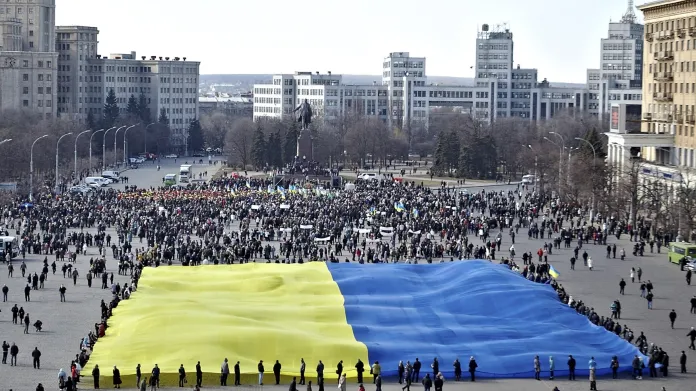 Proukrajinské protesty v Charkově
