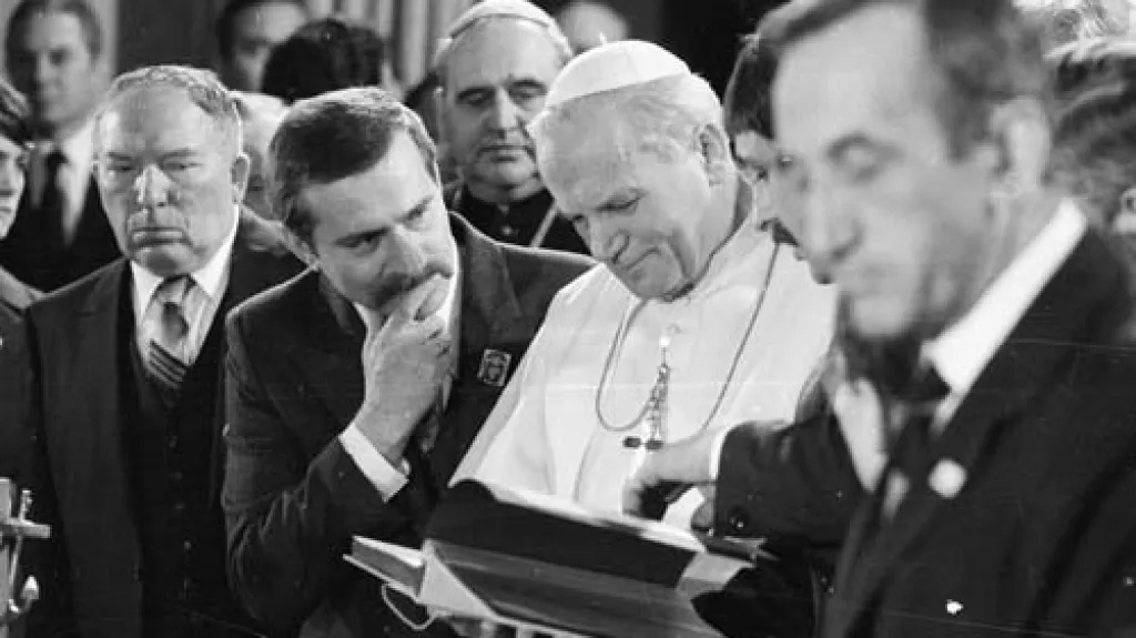Walesa a Jan Pavel II.