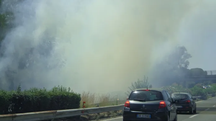 Požár na Sicílii