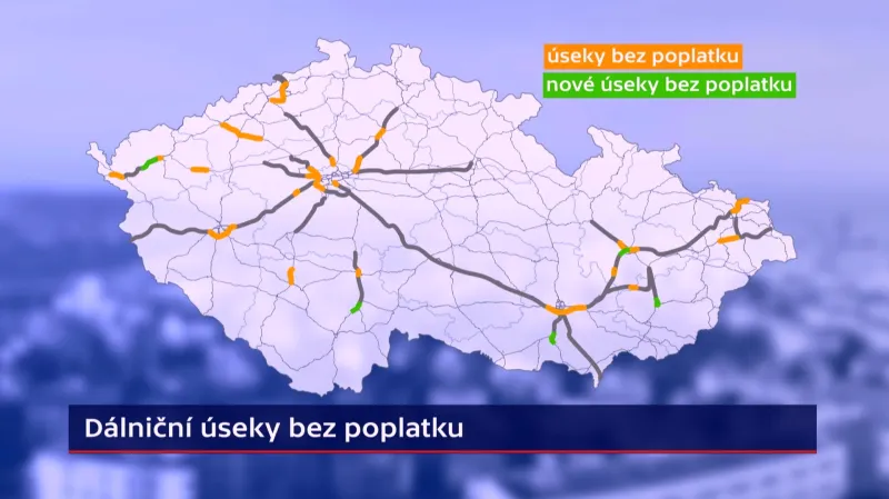 Dálniční úseky bez poplatku