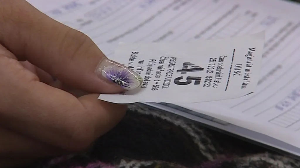 Pořadový lístek na registru vozidel