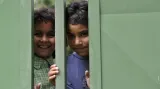 Děti v záchytném táboře v Zastávce u Brna