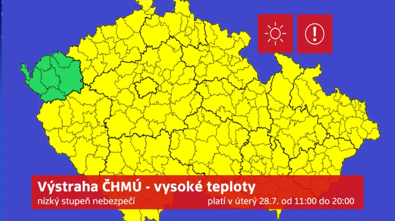 Varování před vysokými teplotami