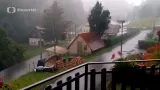 Odpolední déšť v Bukovině u Čisté na Semilsku