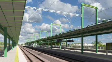 Vizualizace nové železniční stanice Praha – Zahradní Město