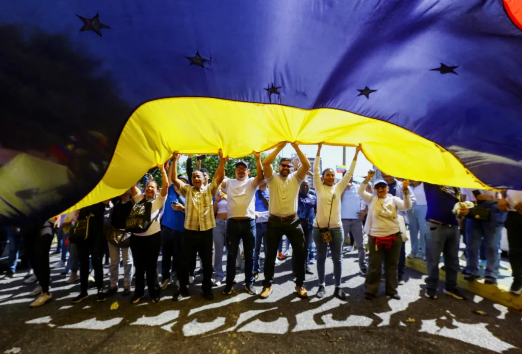 Lidé v Caracasu demonstrovali za vyhlášení amnestie pro politické vězně