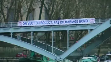 Demonstrace odpůrců homosexuálních sňatků