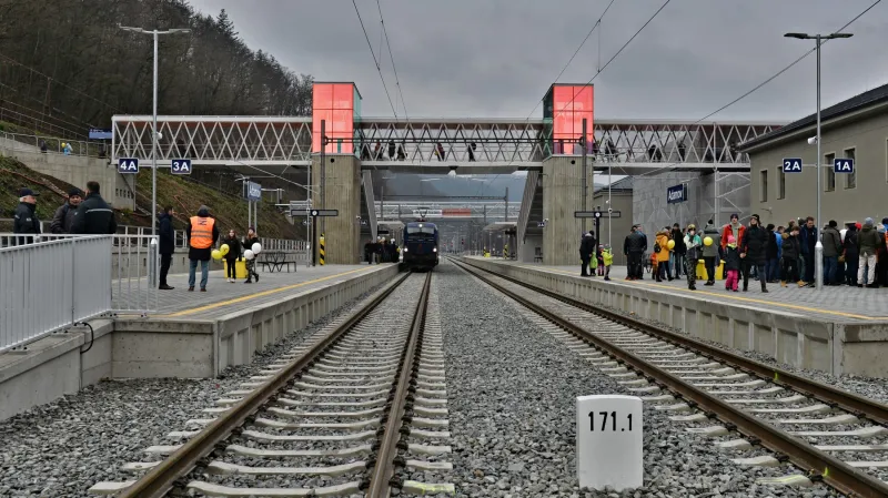 Adamovské nádraží po rekonstrukci