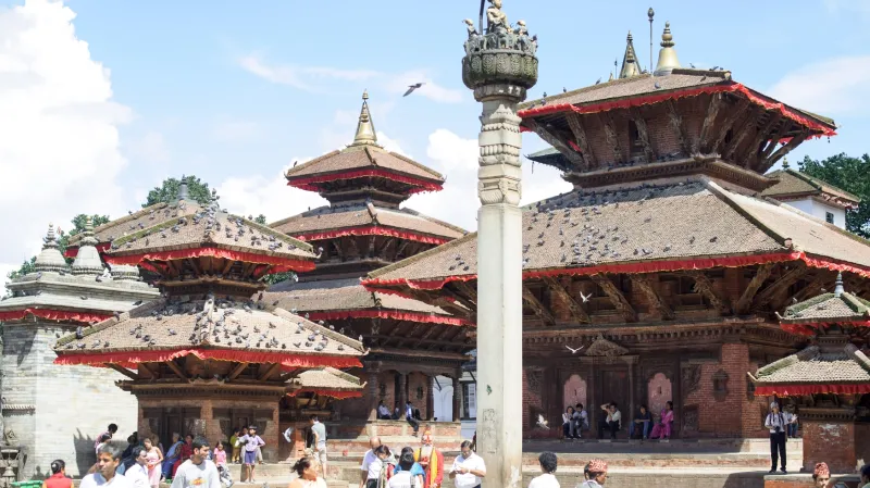 Náměstí Durbar před zemětřesením