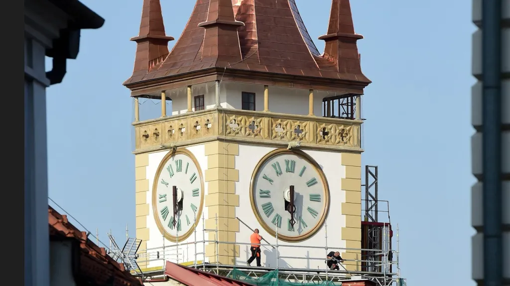 Hodiny na věži olomoucké radnice