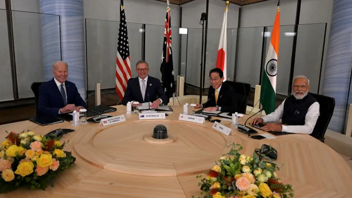 Lídři Japonska, USA, Austrálie a Indie na summitu G7 v Hirošimě