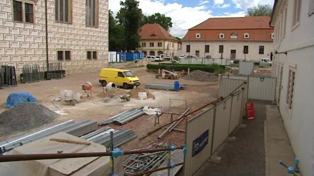 Archeologické práce na zámku v Litomyšli