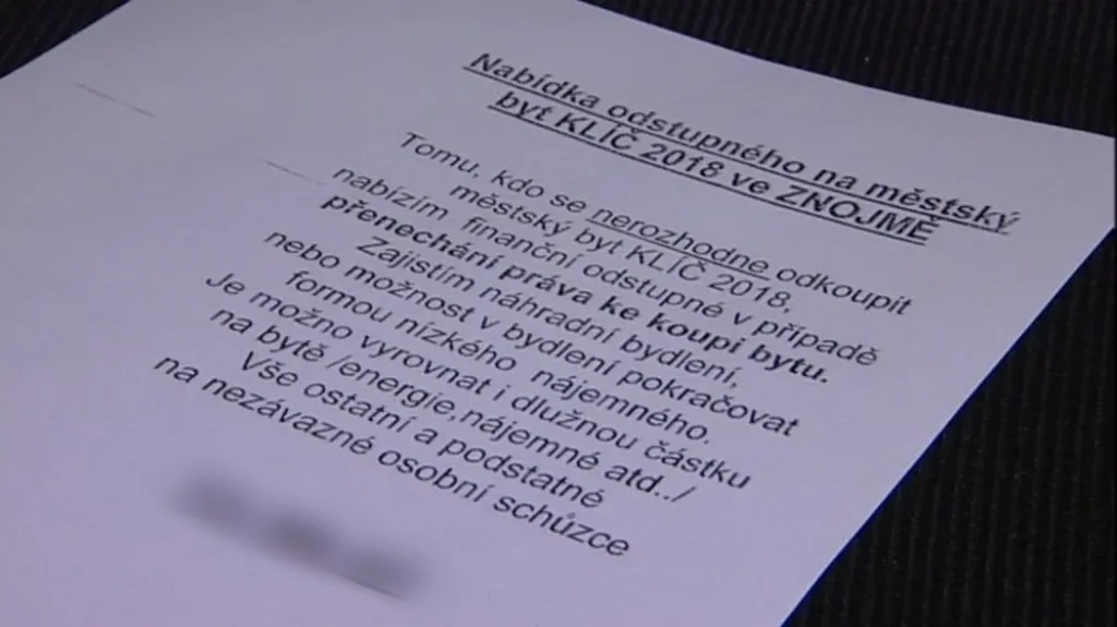 Snahy realitní kanceláře pokládá starosta za spekulaci