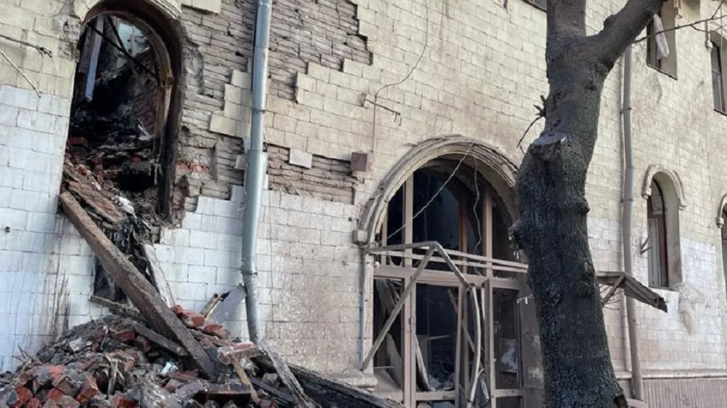 Charkov po nočním útoku (17. 1. 2024)