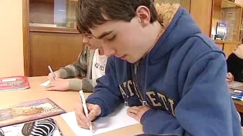 Studenti při vyučování