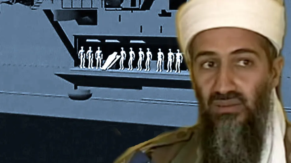 Pohřbení Usámy bin Ládina do moře