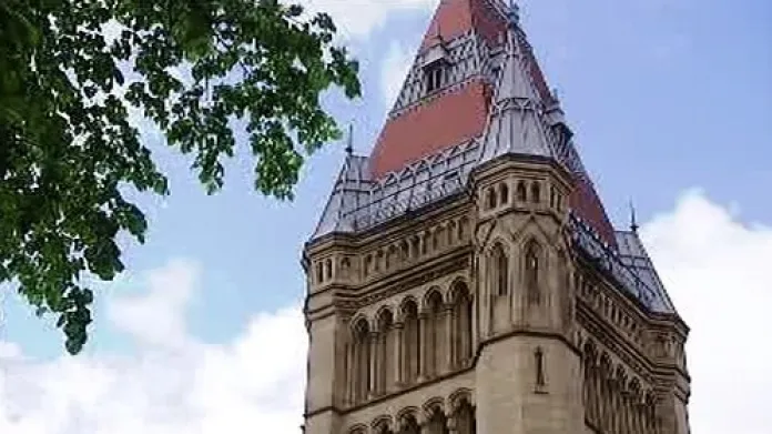 Věž muzea v Manchesteru