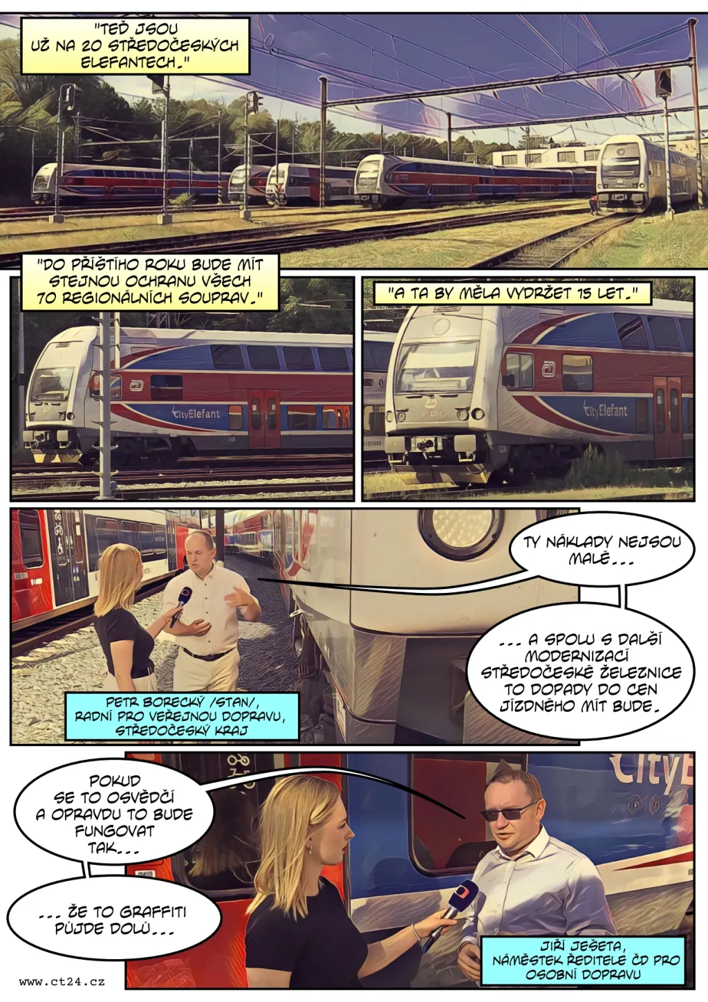 Antigraffiti ochrana už chrání některé vlakové soupravy