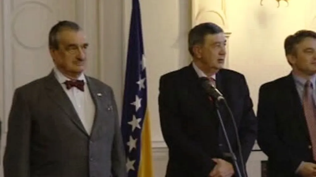 Karel Schwarzenberg na návštěvě Bosny