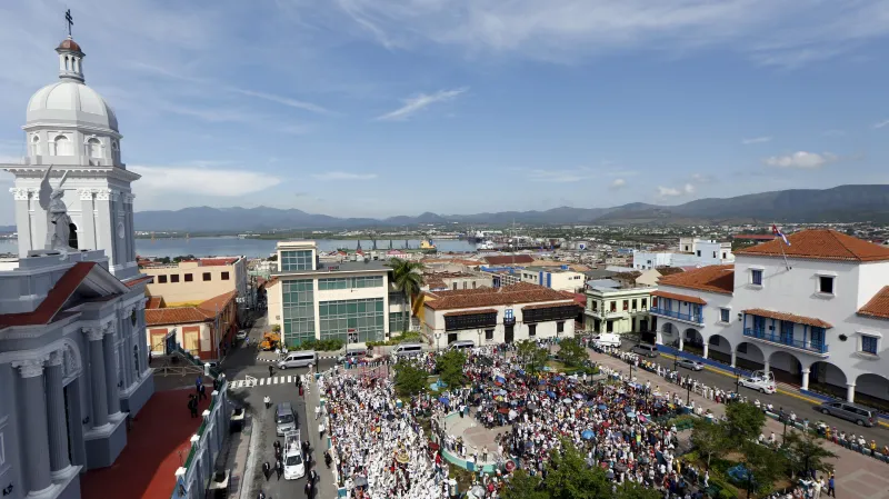 Příjezd papeže Františka do Santiaga de Cuba