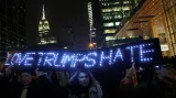 Demonstrace na Manhattanu
