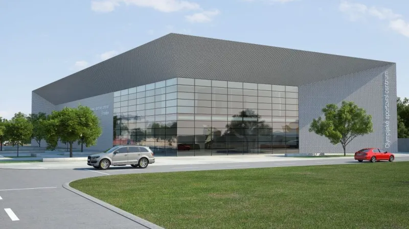 Návrh olympijského stadionu v Prostějově