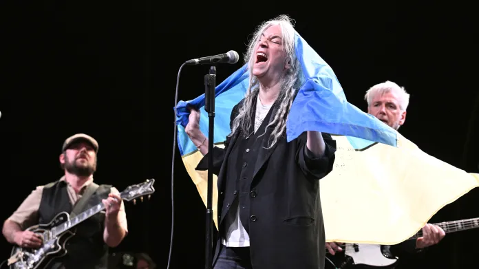 Patti Smith při koncertě ve Foru Karlín (2022)
