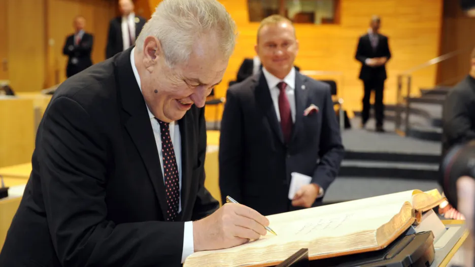 Miloš Zeman v Ústeckém kraji