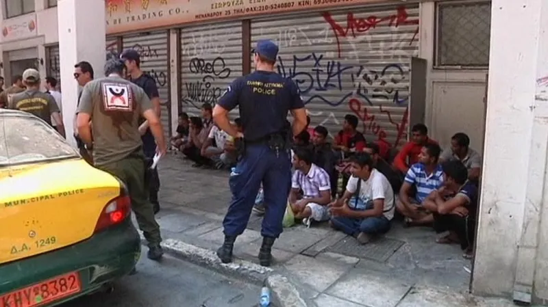 Ilegální přistěhovalci v Řecku