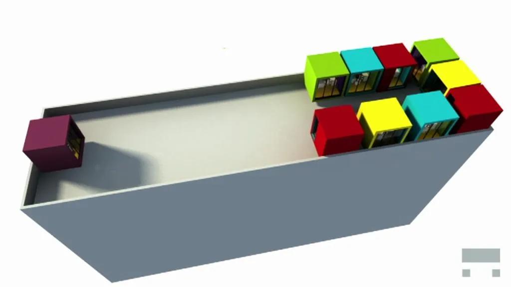 Bydlení pro singles/ vizualizace vítězného návrhu