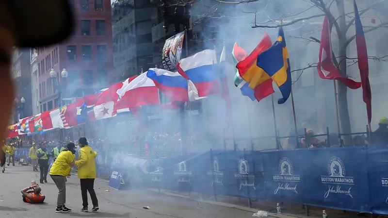 Místo exploze na Boylston Street