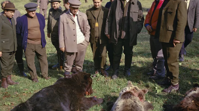 Lov medvědů byl v Rumunsku tradicí vždy - lovil je i prezident Nicolae Ceaușescu