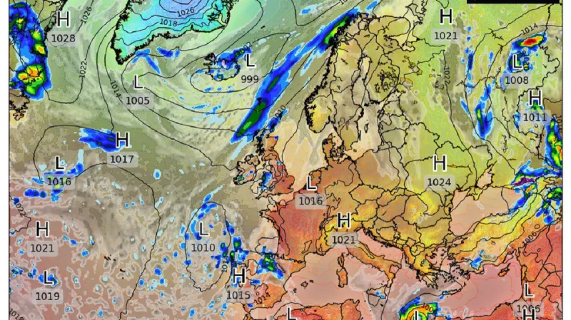 O víkendu by nad jižním Středomořím severně od Libye mohl z tlakové níže Daniel vzniknout medikán