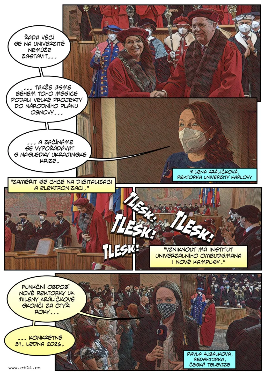 První žena v čele Univerzity Karlovy