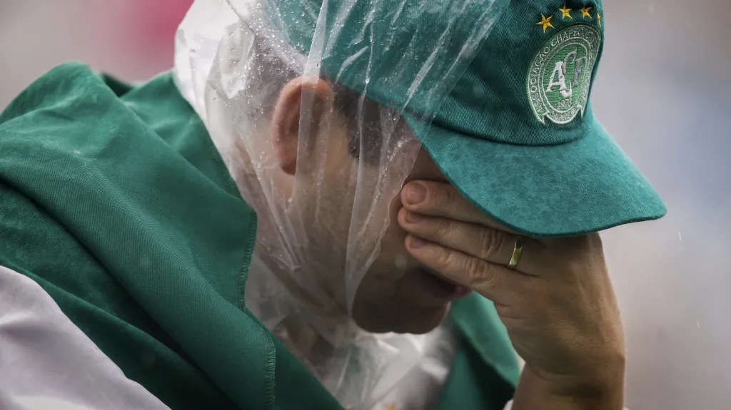 Pieta za zesnulé hráče klubu Chapecoense
