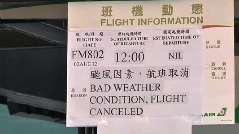 Saola udeřila na Tchaj-wan